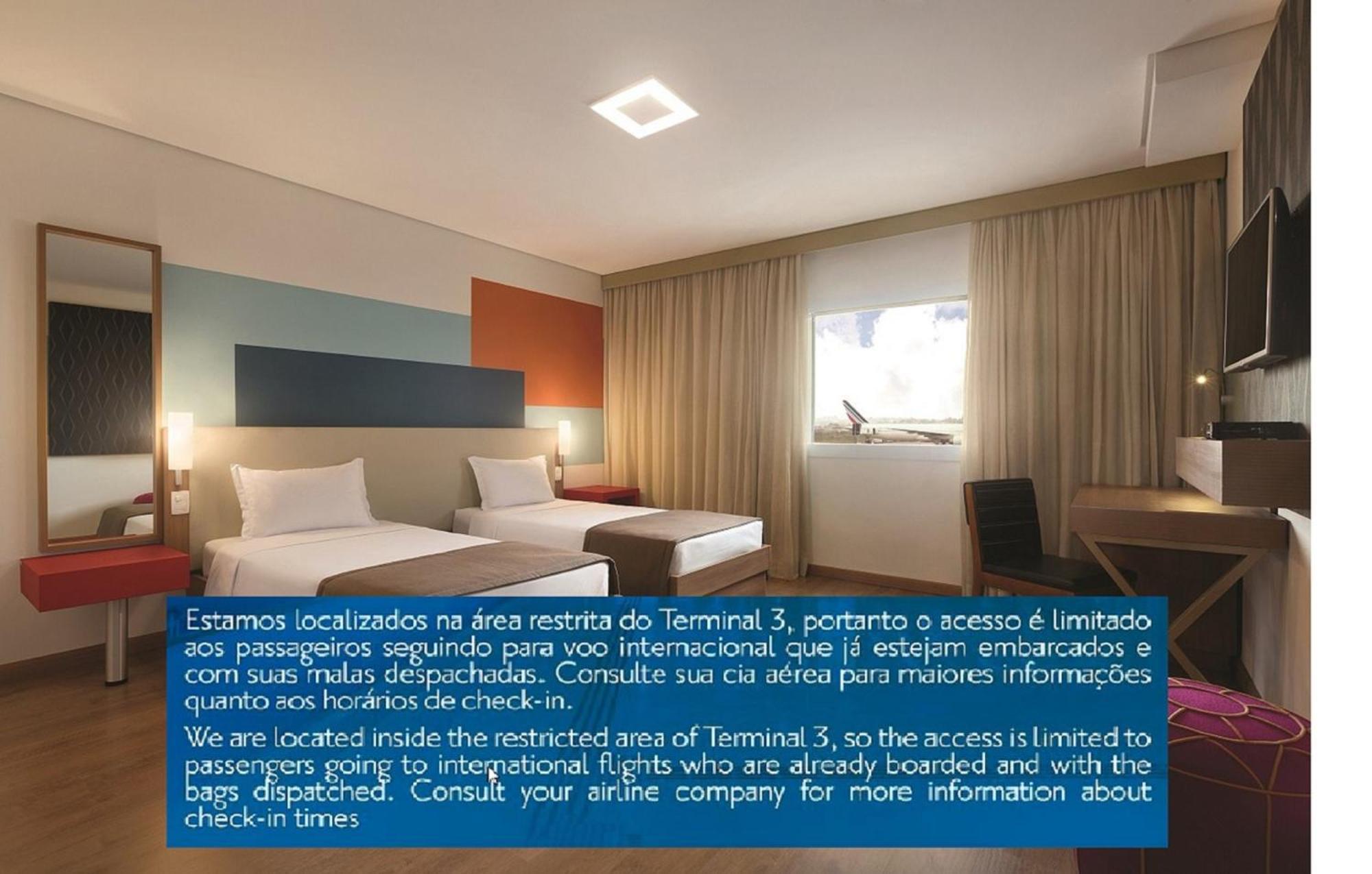Tryp By Wyndham Sao Paulo Airport - Hotel De Transito Terminal 3 -Lado Ar - Area Restrita A Passageiros Ja Embarcados - Piso 1 Гуарульос Екстериор снимка