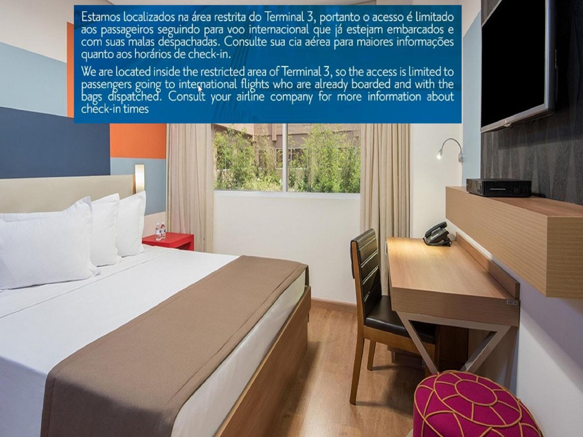 Tryp By Wyndham Sao Paulo Airport - Hotel De Transito Terminal 3 -Lado Ar - Area Restrita A Passageiros Ja Embarcados - Piso 1 Гуарульос Екстериор снимка