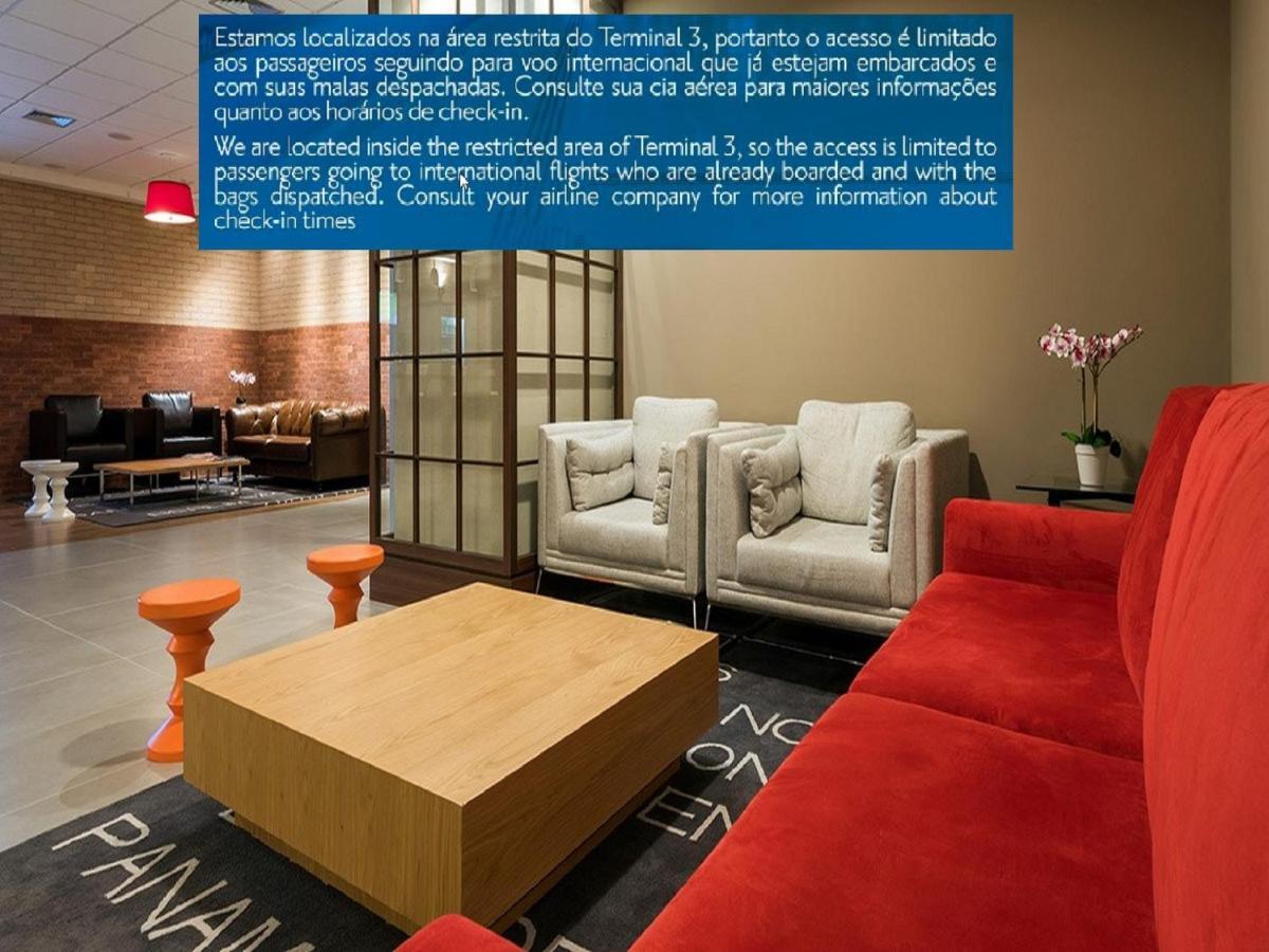Tryp By Wyndham Sao Paulo Airport - Hotel De Transito Terminal 3 -Lado Ar - Area Restrita A Passageiros Ja Embarcados - Piso 1 Гуарульос Екстериор снимка
